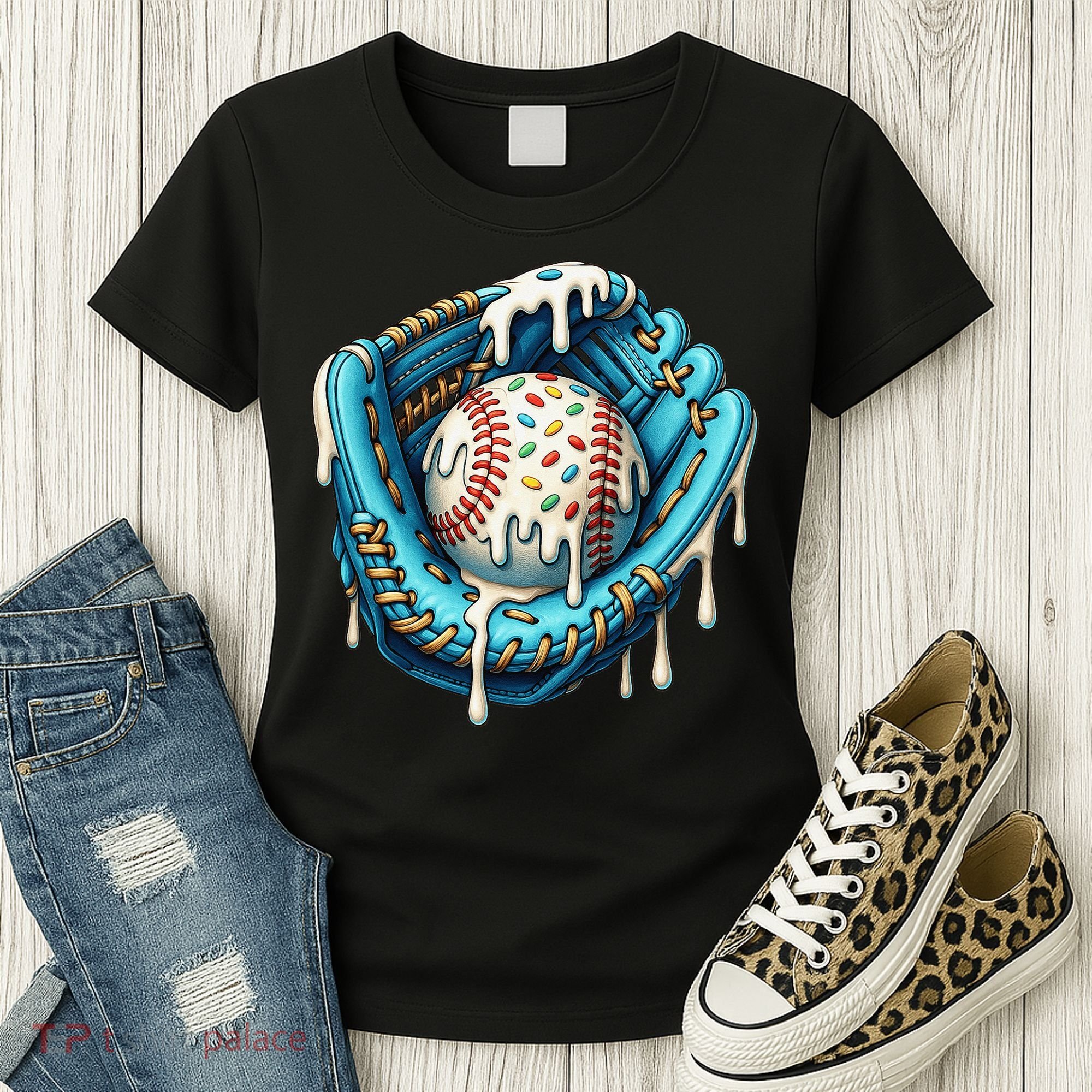 Baseball Drip Home Plate Ice Cream Respect The Drip Women's T-Shirt