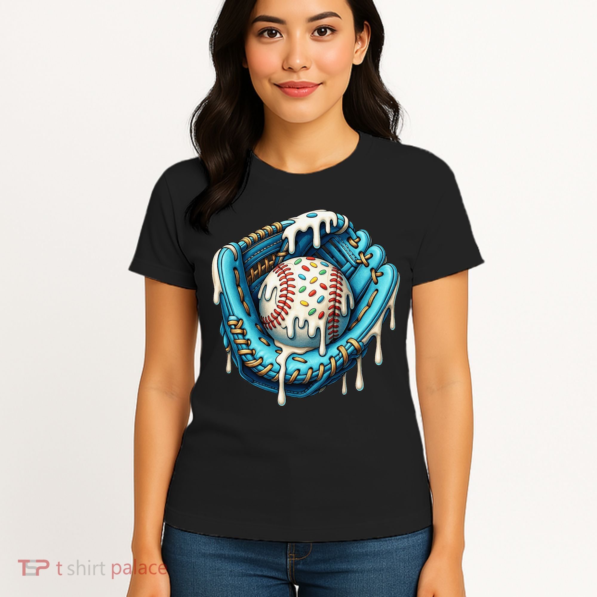 Baseball Drip Home Plate Ice Cream Respect The Drip Women's T-Shirt