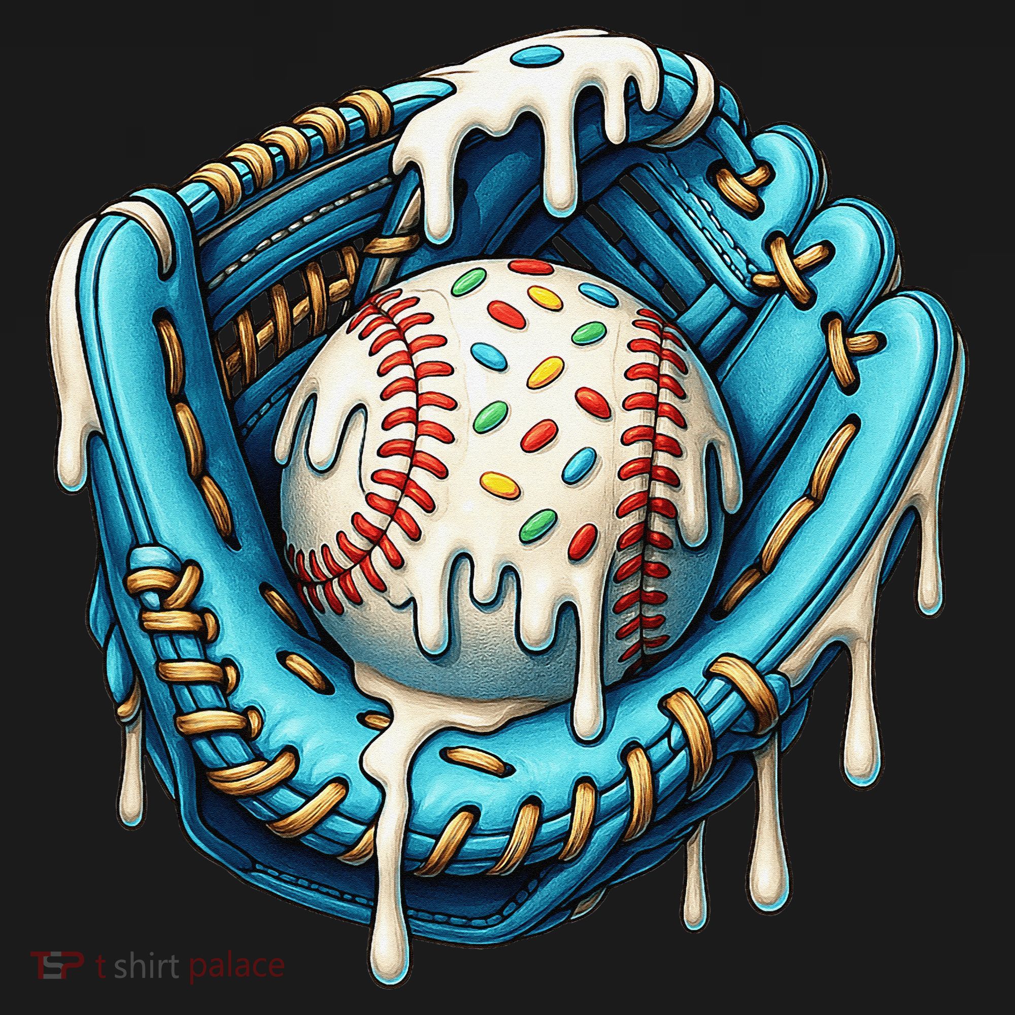 Baseball Drip Home Plate Ice Cream Respect The Drip Kids Sweatshirt