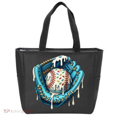 Baseball Drip Home Plate Ice Cream Respect The Drip Tote Bag