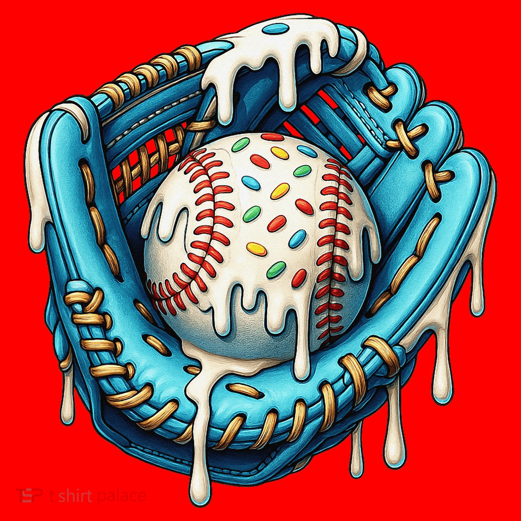 Baseball Drip Home Plate Ice Cream Respect The Drip Santa Hat