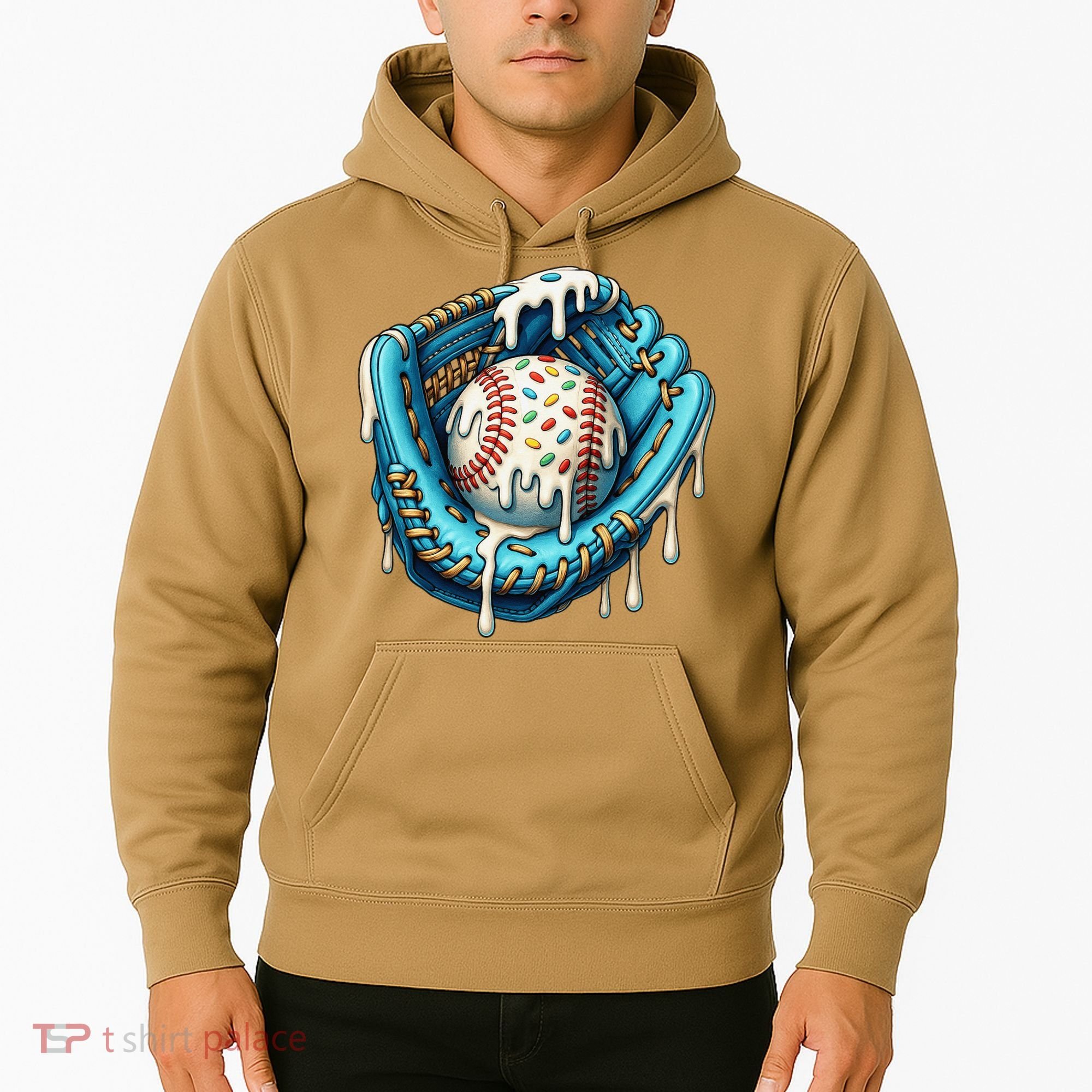 Baseball Drip Home Plate Ice Cream Respect The Drip Hoodie