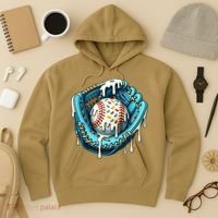 Baseball Drip Home Plate Ice Cream Respect The Drip Hoodie thumb 3