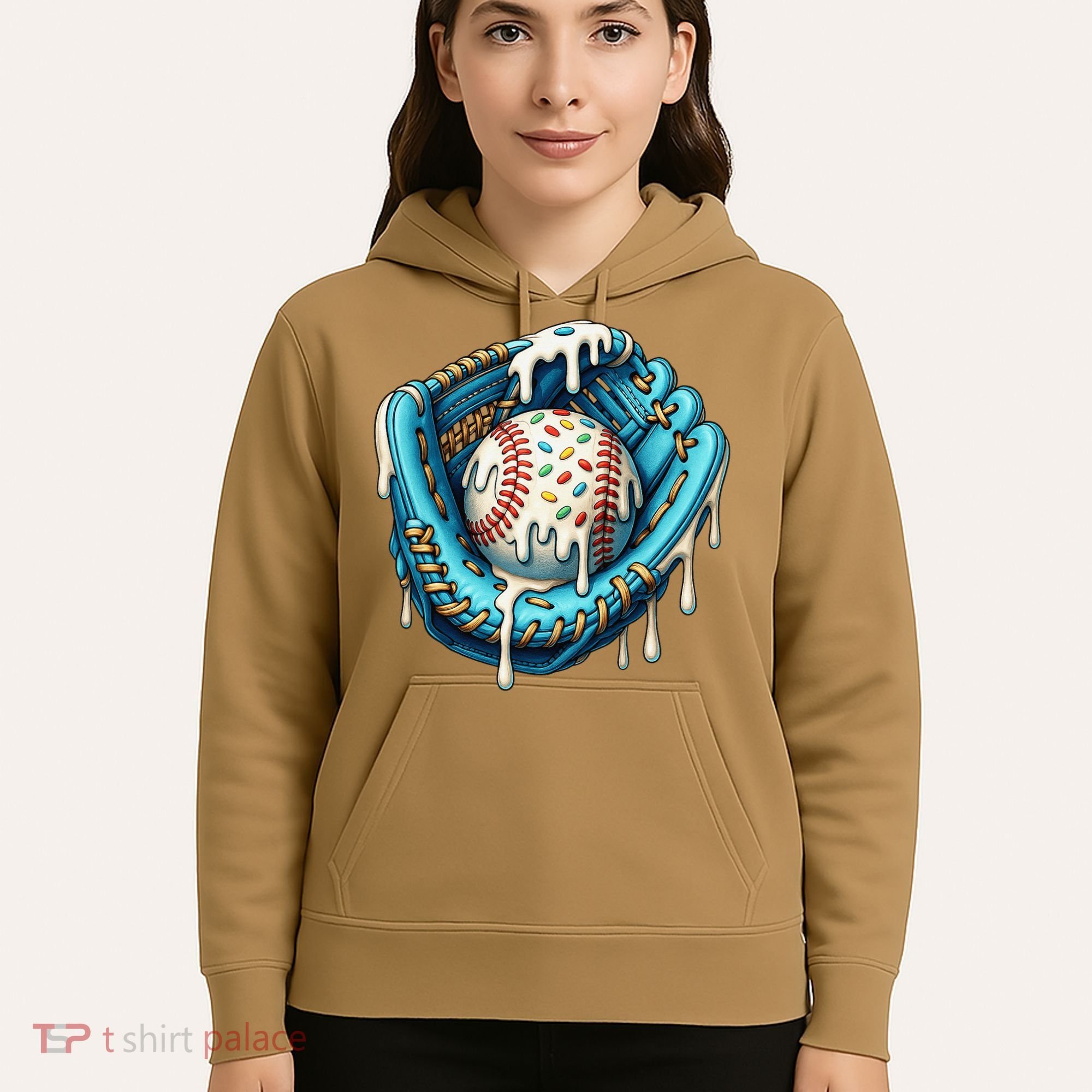 Baseball Drip Home Plate Ice Cream Respect The Drip Hoodie