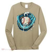 Baseball Drip Home Plate Ice Cream Respect The Drip Long Sleeve Shirt thumb 0