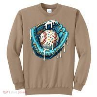 Baseball Drip Home Plate Ice Cream Respect The Drip Sweatshirt thumb 0