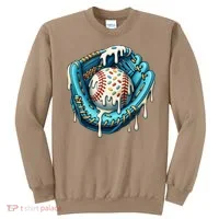 Baseball Drip Home Plate Ice Cream Respect The Drip Sweatshirt thumb 0