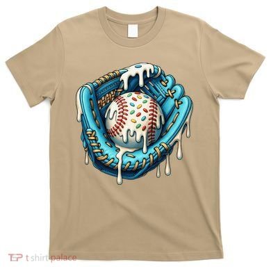 Baseball Drip Home Plate Ice Cream Respect The Drip T-Shirt