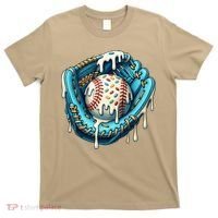 Baseball Drip Home Plate Ice Cream Respect The Drip T-Shirt thumb 0