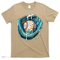 Baseball Drip Home Plate Ice Cream Respect The Drip T-Shirt thumb 0