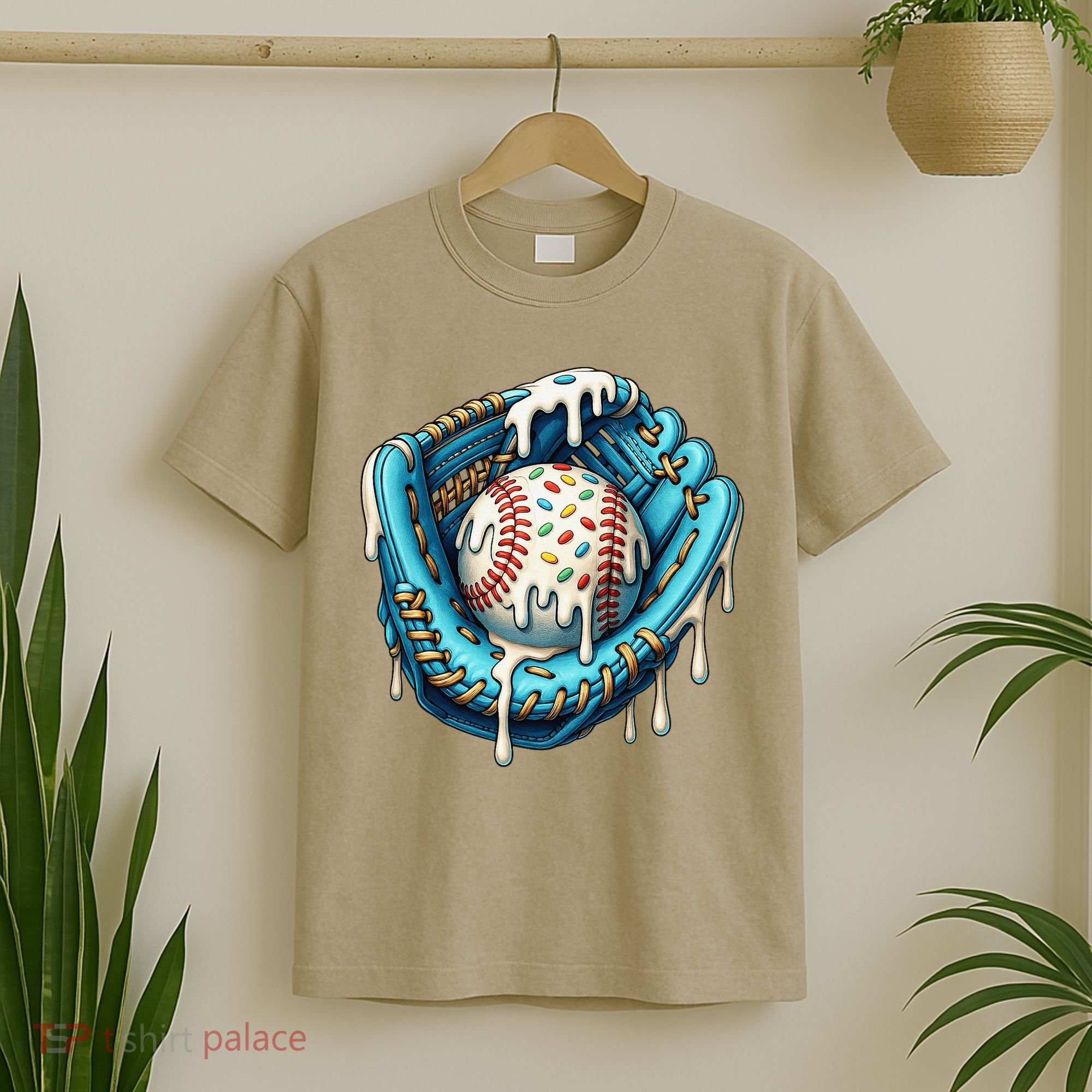 Baseball Drip Home Plate Ice Cream Respect The Drip T-Shirt