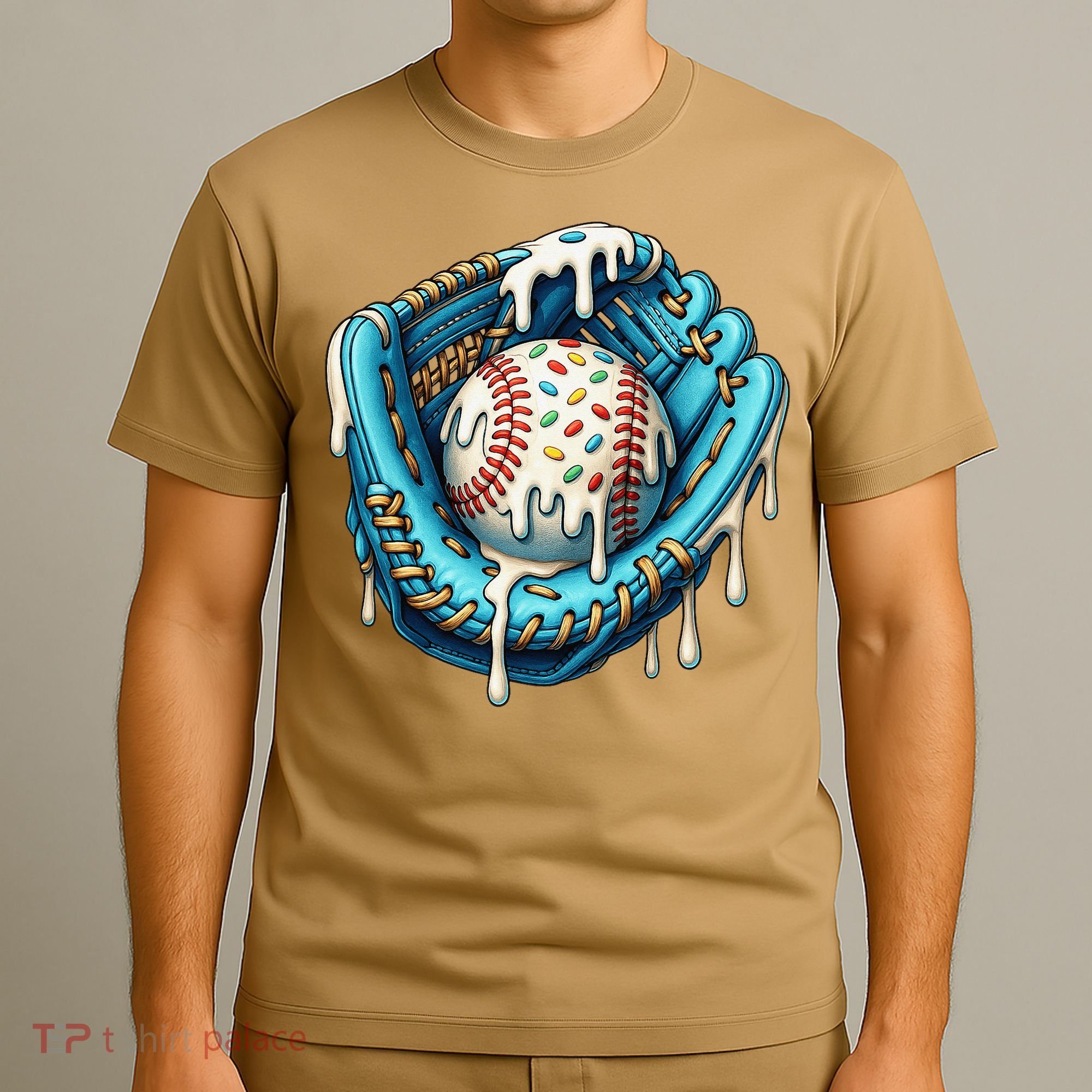 Baseball Drip Home Plate Ice Cream Respect The Drip T-Shirt