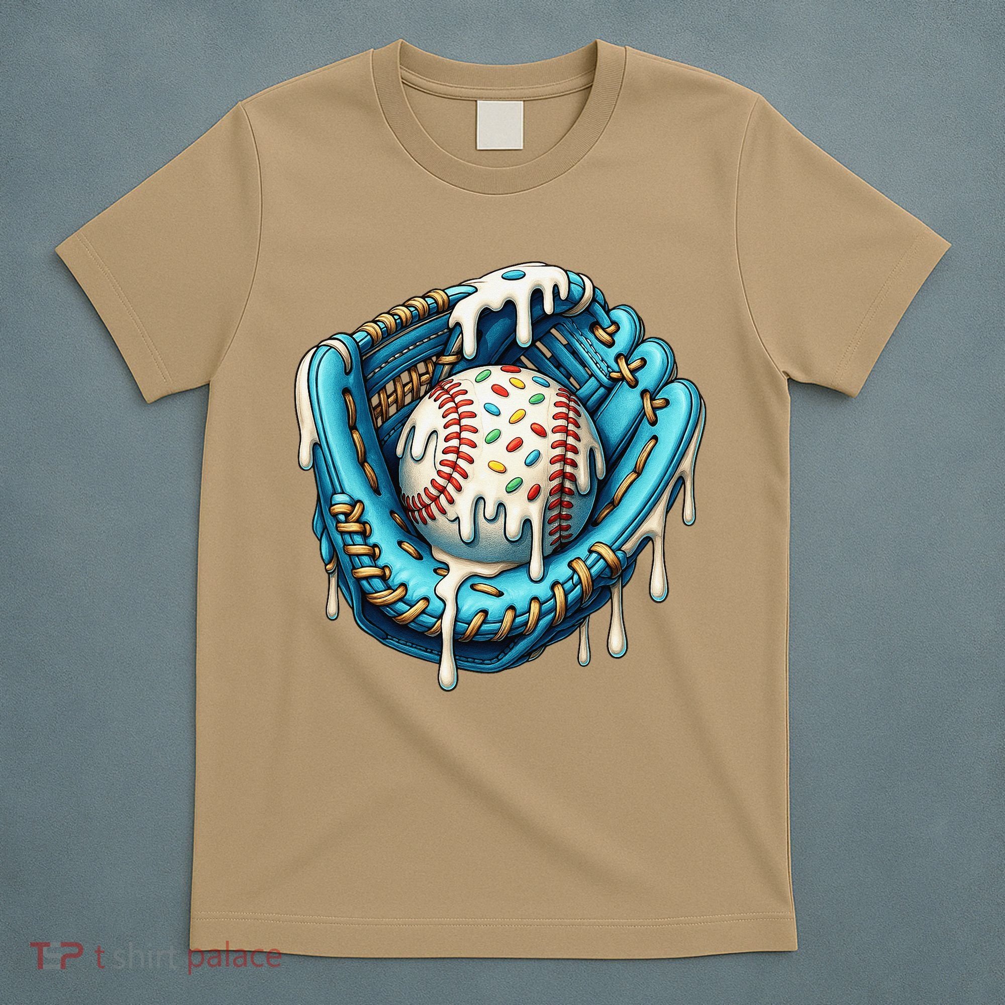 Baseball Drip Home Plate Ice Cream Respect The Drip T-Shirt