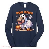 Boo Deng Halloween Baby Pygmy Hippo Bouncy Pig Moo Deng Long Sleeve Shirt thumb 0