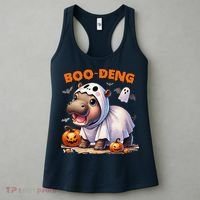 Boo Deng Halloween Baby Pygmy Hippo Bouncy Pig Moo Deng Women's Tank Top thumb 3