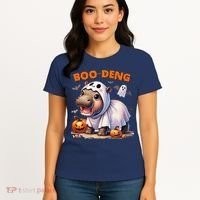 Boo Deng Halloween Baby Pygmy Hippo Bouncy Pig Moo Deng Women's T-Shirt thumb 4