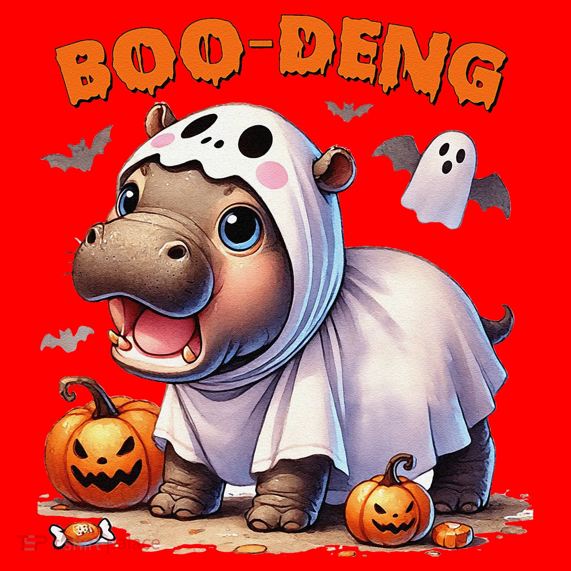 Boo Deng Halloween Baby Pygmy Hippo Bouncy Pig Moo Deng Santa Hat