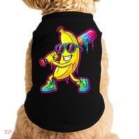 Banana Drip Ice Cream Baseball Doggie Tank thumb 0