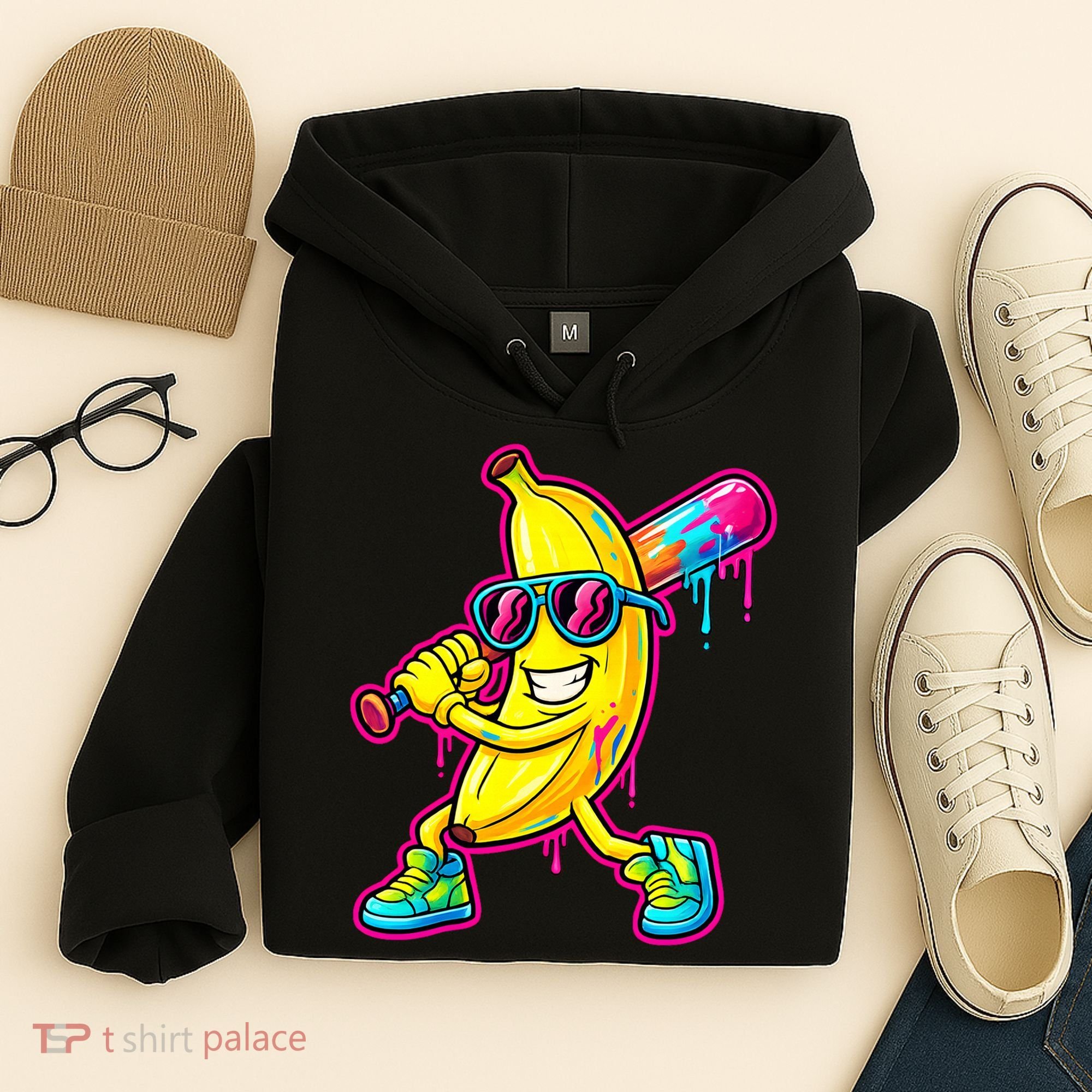Banana Drip Ice Cream Baseball Hoodie