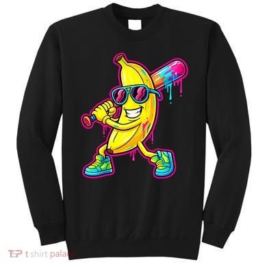 Banana Drip Ice Cream Baseball Sweatshirt