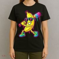 Banana Drip Ice Cream Baseball T-Shirt thumb 4