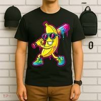 Banana Drip Ice Cream Baseball T-Shirt thumb 6