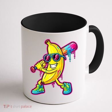 Banana Drip Ice Cream Baseball Coffee Mug back