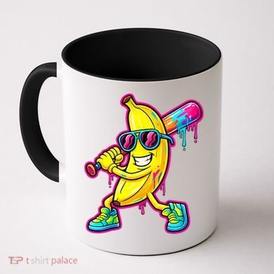 Banana Drip Ice Cream Baseball Coffee Mug