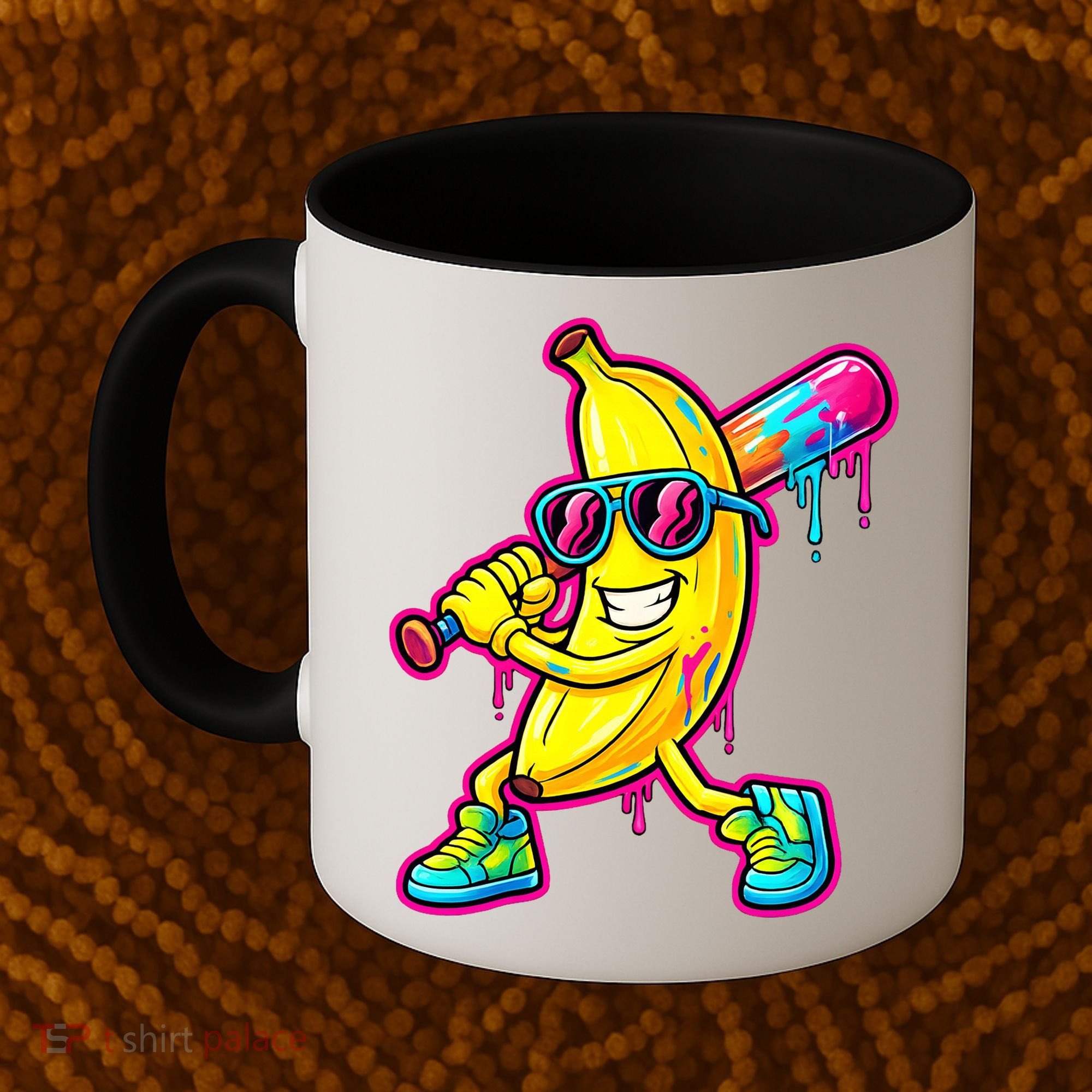 Banana Drip Ice Cream Baseball Coffee Mug