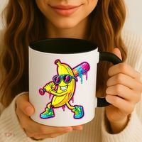 Banana Drip Ice Cream Baseball Coffee Mug thumb 3