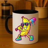 Banana Drip Ice Cream Baseball Coffee Mug thumb 4