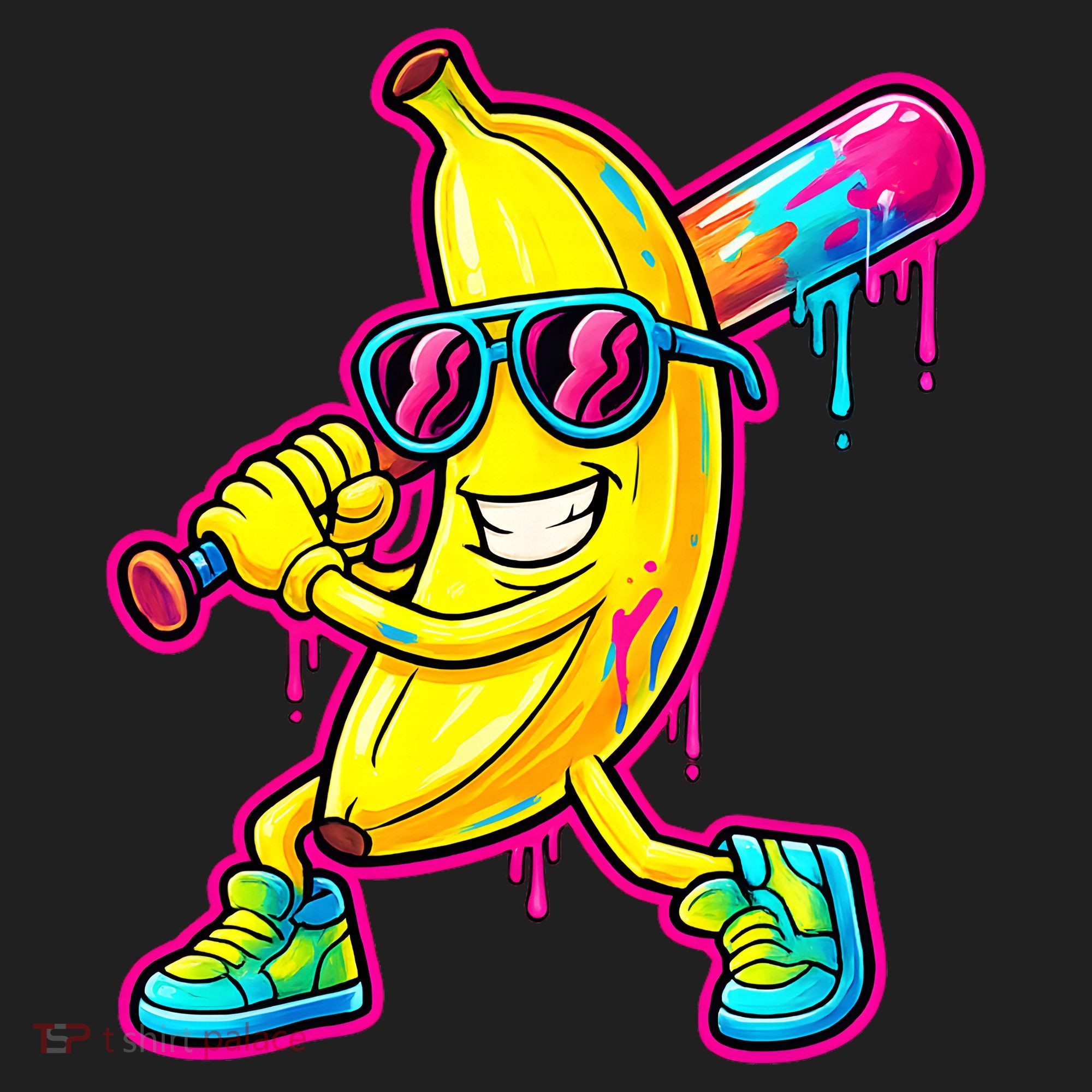Banana Drip Ice Cream Baseball Beanie