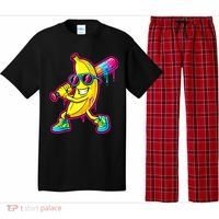 Banana Drip Ice Cream Baseball Pajama Set thumb 0