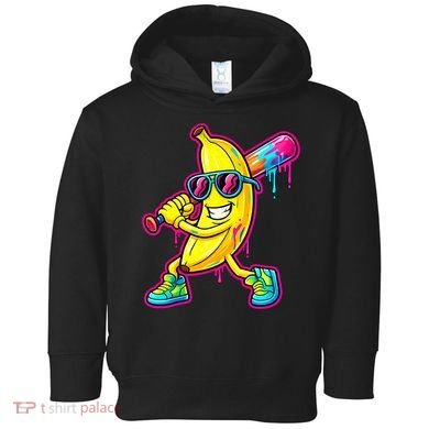 Banana Drip Ice Cream Baseball Toddler Hoodie