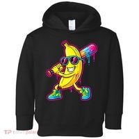 Banana Drip Ice Cream Baseball Toddler Hoodie thumb 0