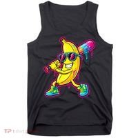Banana Drip Ice Cream Baseball Tank Top thumb 0