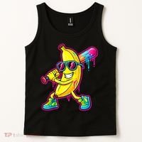 Banana Drip Ice Cream Baseball Tank Top thumb 2