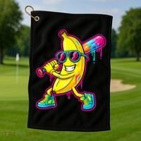 Banana Drip Ice Cream Baseball Golf Towel thumb 1