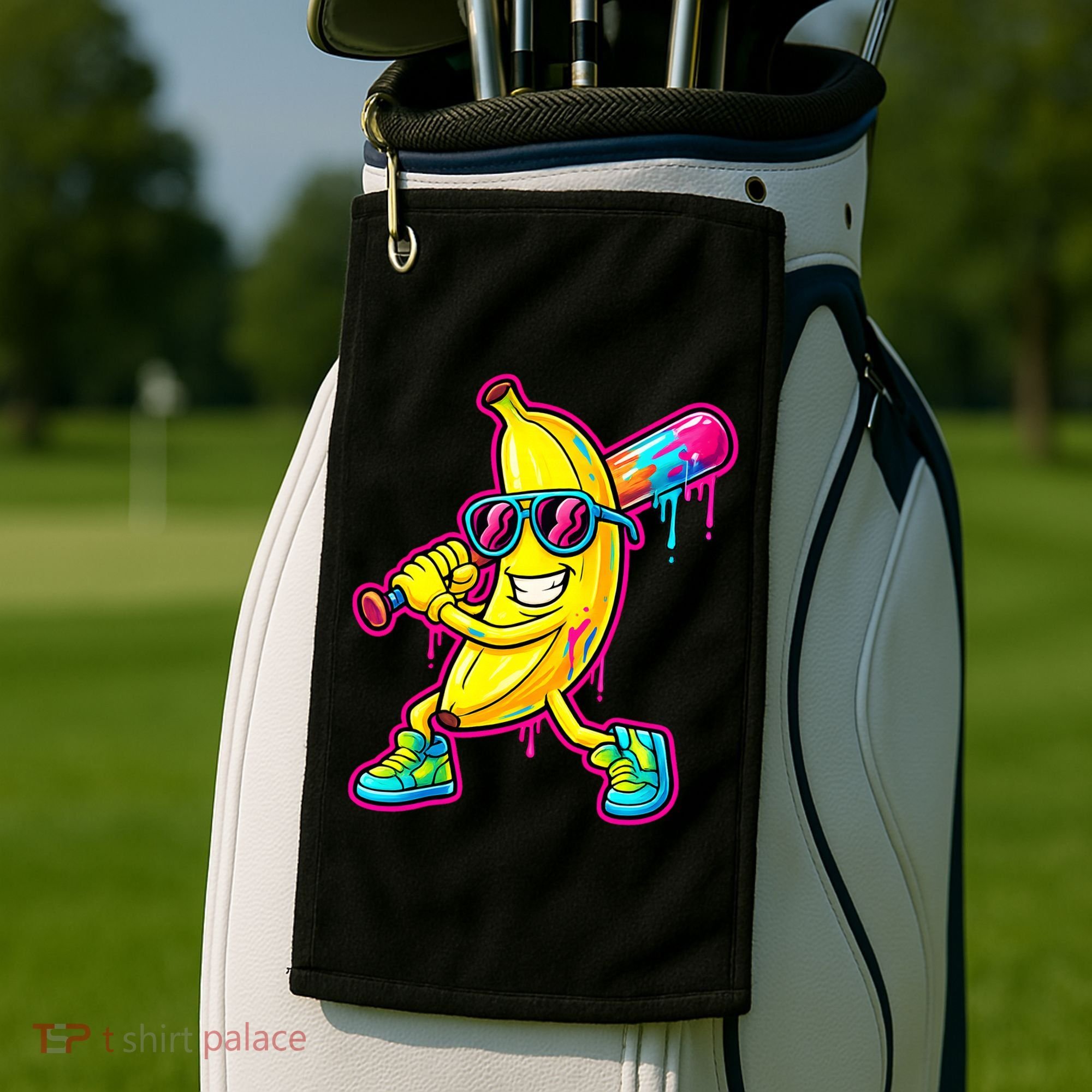 Banana Drip Ice Cream Baseball Golf Towel