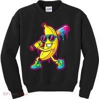 Banana Drip Ice Cream Baseball Kids Sweatshirt thumb 0