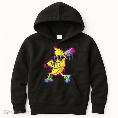 Banana Drip Ice Cream Baseball Kids Hoodie