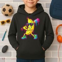 Banana Drip Ice Cream Baseball Kids Hoodie thumb 2