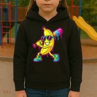 Banana Drip Ice Cream Baseball Kids Hoodie thumb 3