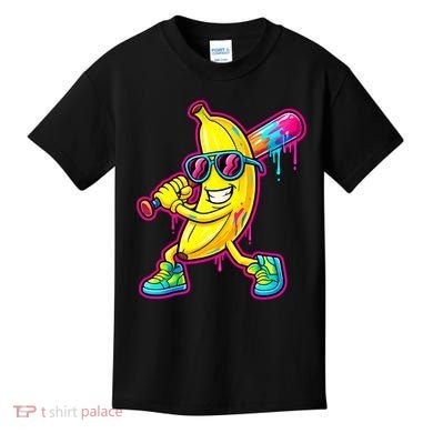 Banana Drip Ice Cream Baseball Kids T-Shirt
