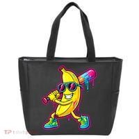 Banana Drip Ice Cream Baseball Tote Bag thumb 0