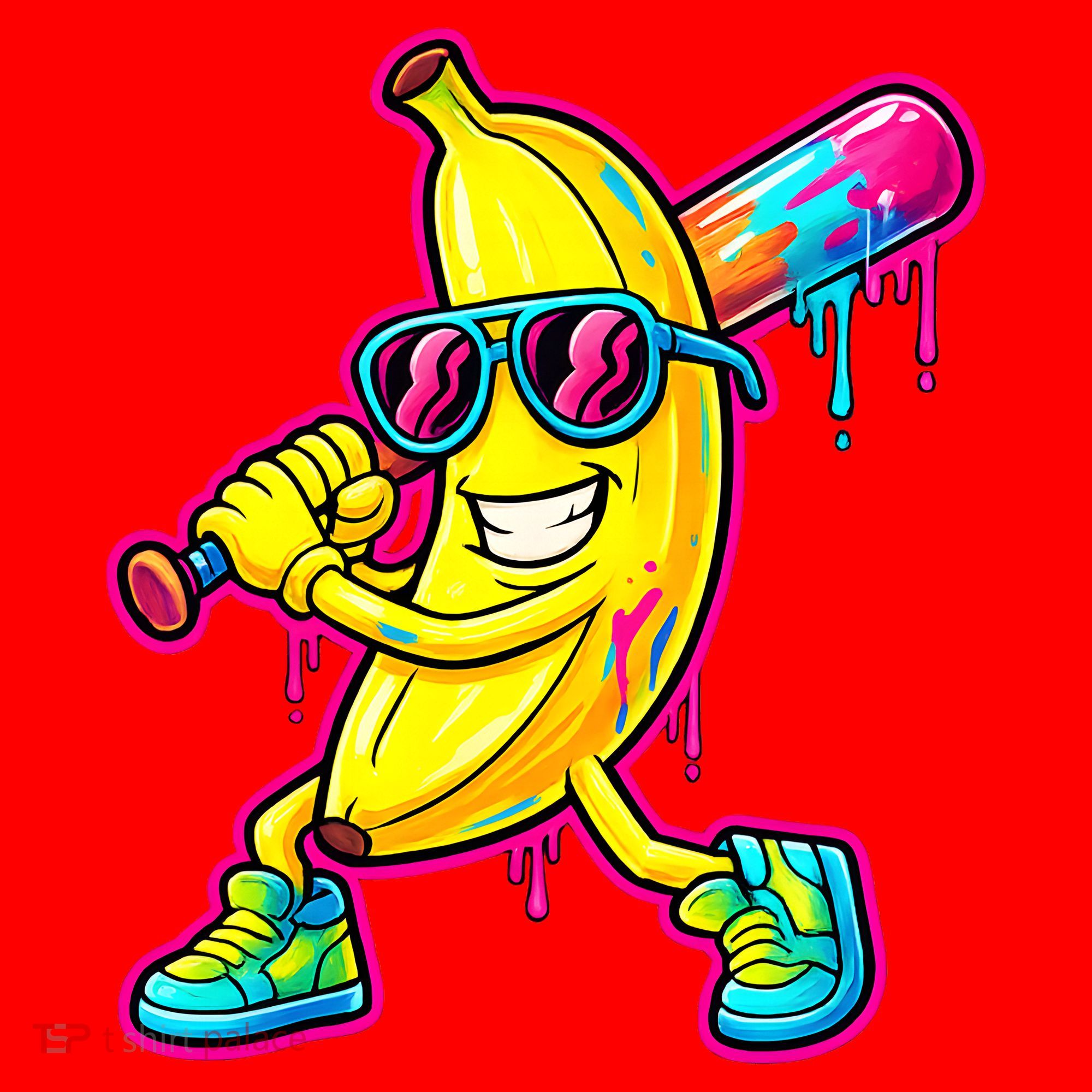 Banana Drip Ice Cream Baseball Santa Hat