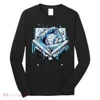 Baseball Drip Ice Cream Drip Baseball  Long Sleeve Shirt thumb 0