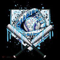 Baseball Drip Ice Cream Drip Baseball  Long Sleeve Shirt thumb 2