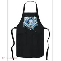 Baseball Drip Ice Cream Drip Baseball  Apron thumb 0