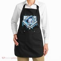 Baseball Drip Ice Cream Drip Baseball  Apron thumb 2